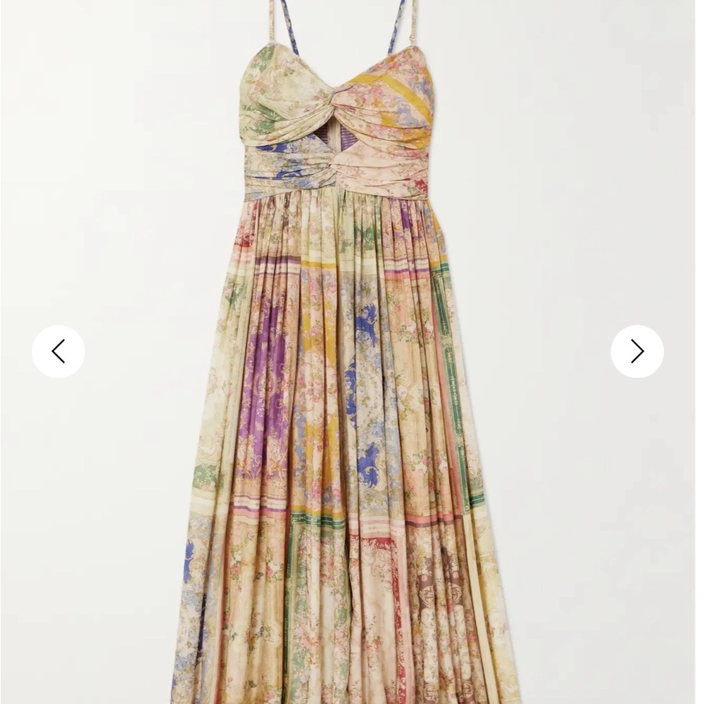 Zimmerman silk cut-out maxi dress size 0 worn once Excellent condition